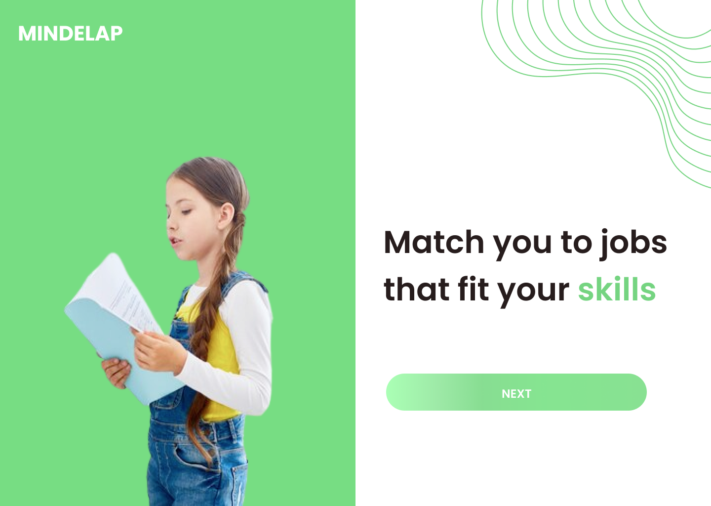 Example of Mindelap Landing Pages || UI UX Desiging